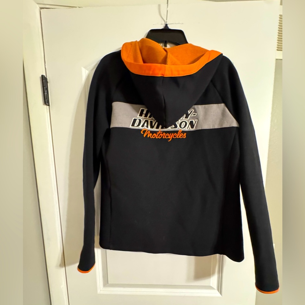 Harley-Davidson Black and Orange Jacket